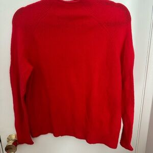 J. Crew Vibrant Red Turtleneck Sweater